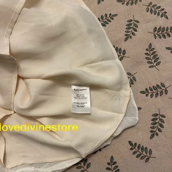 Reformation Christine Dress Ivory - Picture 9 of 9